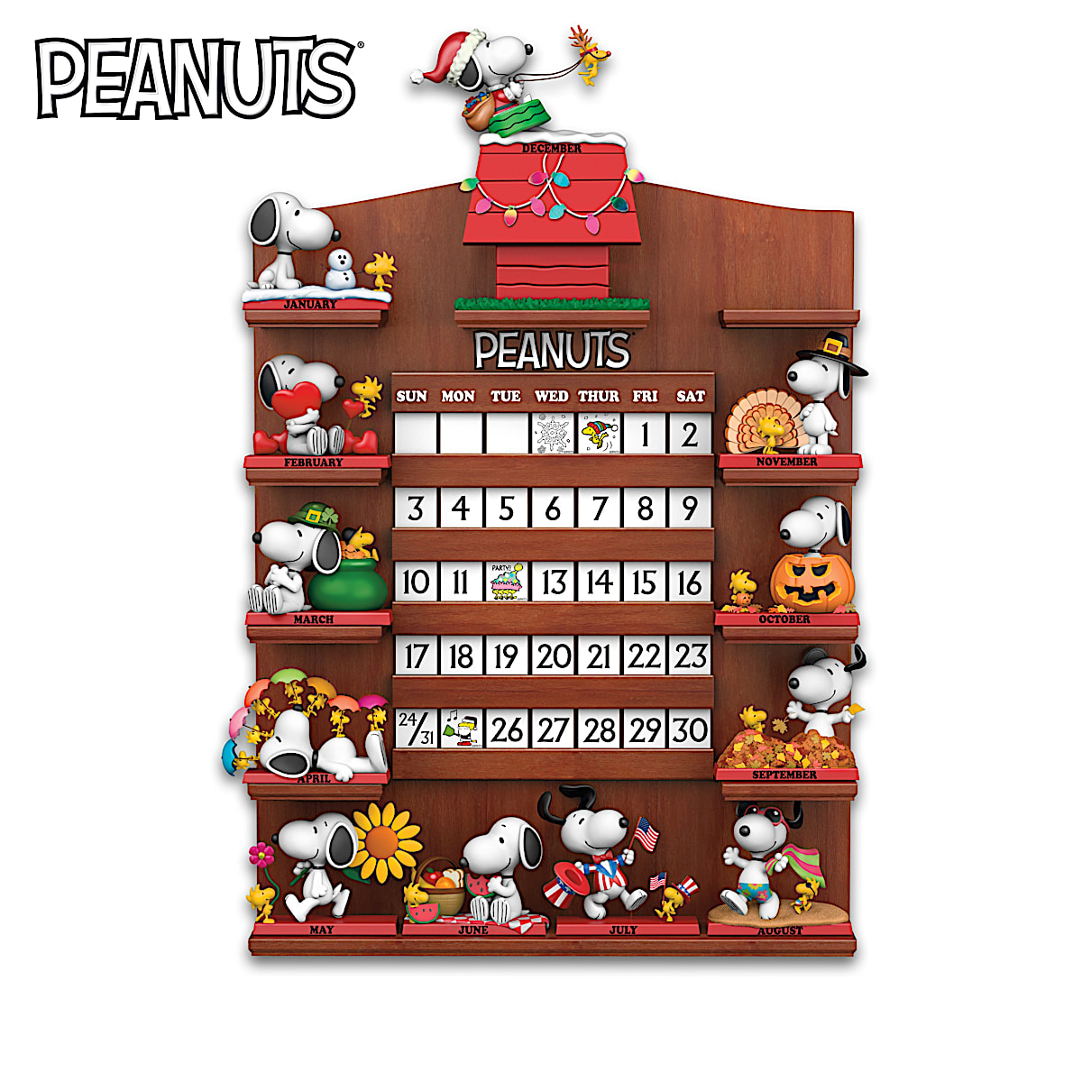 PEANUTS Snoopy Through The Seasons Perpetual Calendar Collection